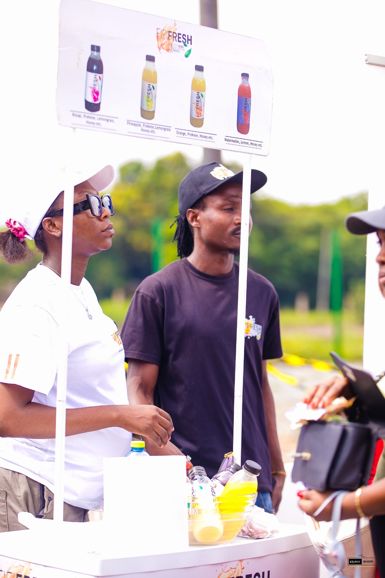 Fresh juice food and beverage activation